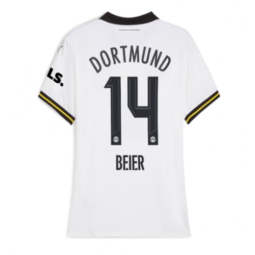 Fotballdrakt Dame Borussia Dortmund Maximilian Beier #14 Tredjedrakt 2024-25 Kortermet